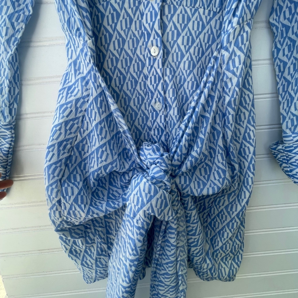 Free People Blue Mini Dress - Picture 6 of 12